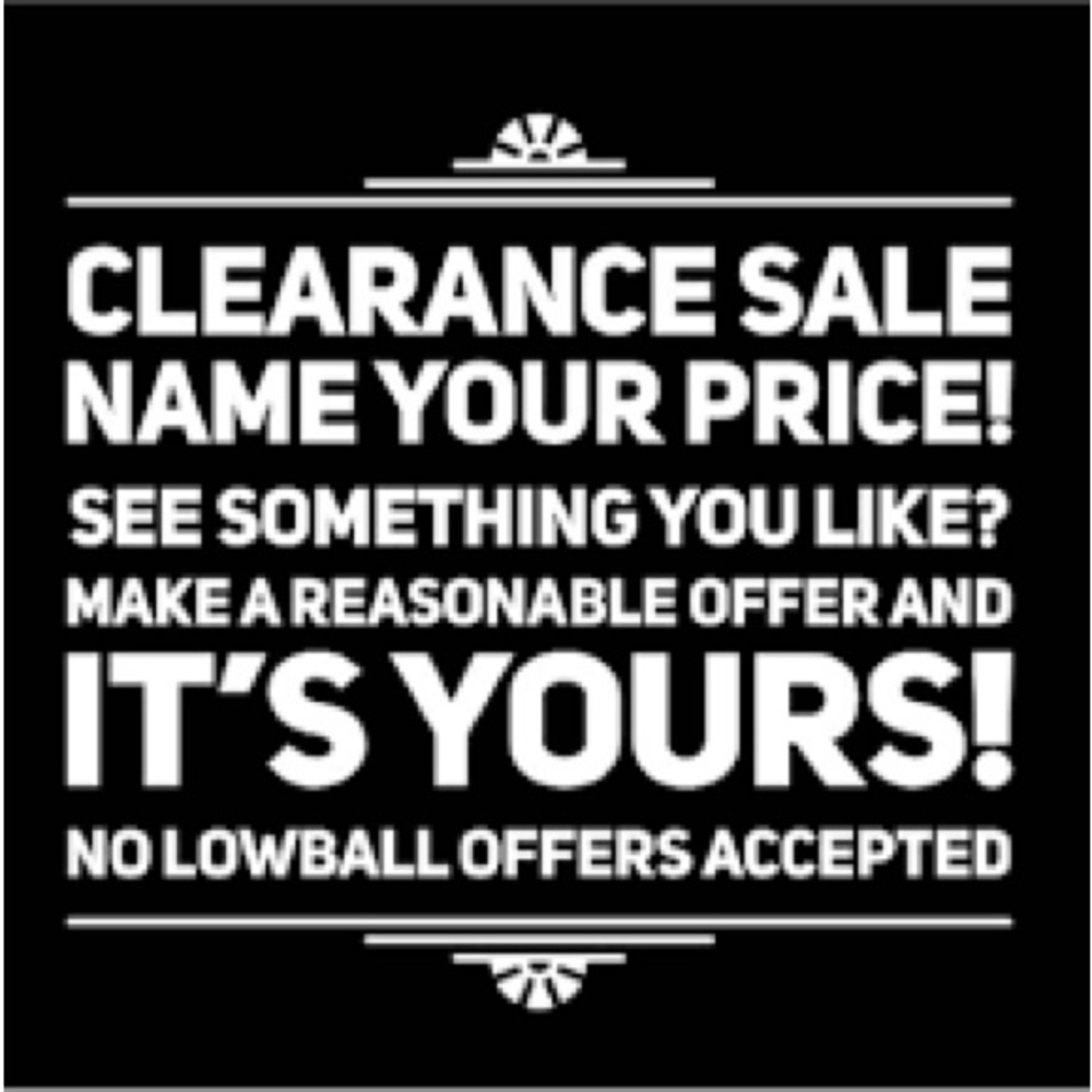 MAKE A RESPECTFUL OFFER!